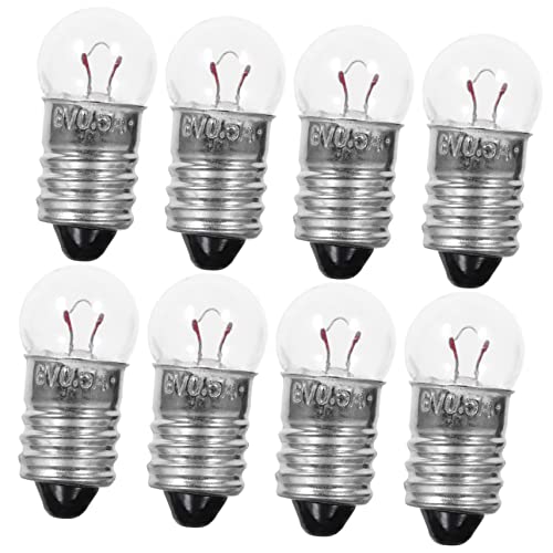 SHINEOFI 1 Satz Kleine Glühbirnen Ersatz Runde Glühbirne Winzig Experiment Taschenlampe Wissenschafts-kit Kontrollleuchte Glühbirnen Mit Schraubsockel Aluminium 50 Stück SHINEOFI 1 Satz Kleine Glühbirnen Ersatz Runde Glühbirne Winzig Experiment Taschenlampe Wissenschafts-kit Kontrollleuchte Glühbirnen Mit Schraubsockel Aluminium 50 Stück von SHINEOFI