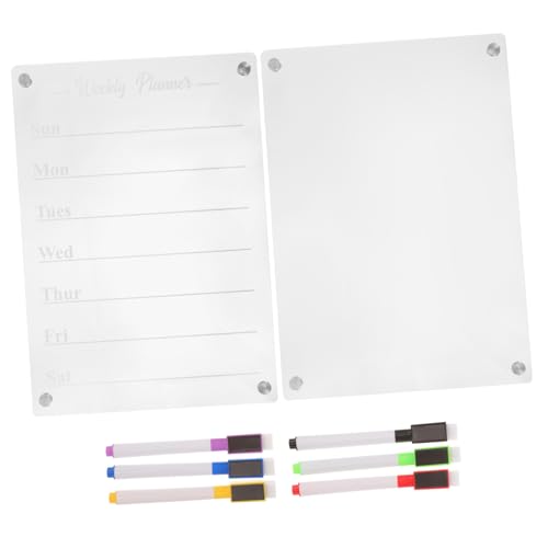 SHINEOFI 1 Satz Werbetafel Aus Acryl Magnetischer Kalender Radiergummi Magnetischer Kühlschrank Aufkleber Whiteboard-magnete Magnetisches Whiteboard Für Den Kühlschrank Planke Transparent SHINEOFI 1 Satz Werbetafel Aus Acryl Magnetischer Kalender Radiergummi Magnetischer Kühlschrank Aufkleber Whiteboard-magnete Magnetisches Whiteboard Für Den Kühlschrank Planke Transparent von SHINEOFI