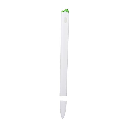 SHINEOFI 1 Stück Federmäppchen Eingabestift Abdeckung Bleistift Die Etui stifteschale stifttaschenlampe stylofon Karottenstift-Schutzhülle Schutzhülle für den Touch-Pen Kieselgel Weiß von SHINEOFI