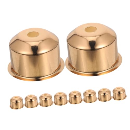 SHINEOFI 10 Stück Beleuchtungszubehör dekorative Stehlampe Lampenfassung Lampendeckel aufschrauben Deckenventilatorkette Steckdosenlicht Teile für Lampenschirme Eisen Golden SHINEOFI 10 Stück Beleuchtungszubehör dekorative Stehlampe Lampenfassung Lampendeckel aufschrauben Deckenventilatorkette Steckdosenlicht Teile für Lampenschirme Eisen Golden von SHINEOFI