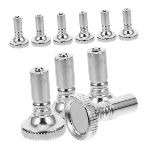 SHINEOFI 10 Stück Knopfgriff Knöpfe Drehen Ersatz Lampendrehknopf Lampenschalter Schrauben Schalterknopf Lampenaustausch Fassungsknopf Für Stehlampe Silver Eisen von SHINEOFI