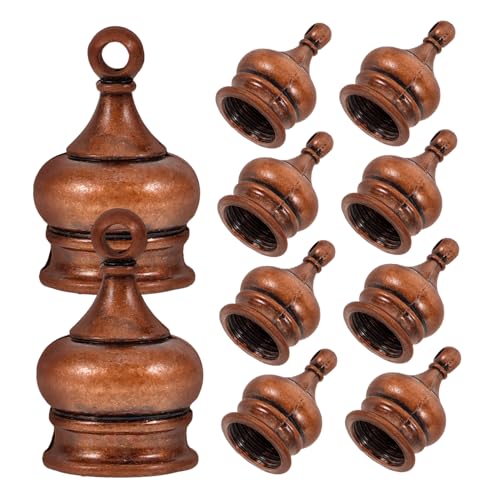 SHINEOFI 10 Stück Perforierte Ziermutter Die Lampensockel Kappe Knöpfe Finale schreibtischlampe lampenschirm Lampenknauf Teile der Lampenendstücke Zinklegierung Dark Brown SHINEOFI 10 Stück Perforierte Ziermutter Die Lampensockel Kappe Knöpfe Finale schreibtischlampe lampenschirm Lampenknauf Teile der Lampenendstücke Zinklegierung Dark Brown von SHINEOFI