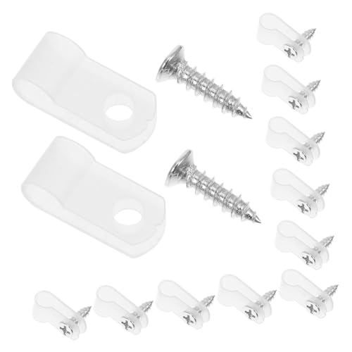 SHINEOFI 100 Stück Lichtschlauch-clip Kabelhalter Für Kabel Koaxialkabelclips Lichterkettenclips Für Den Außenbereich Seillichtaufhänger Drahtklammern Weiß Rostfreier Stahl SHINEOFI 100 Stück Lichtschlauch-clip Kabelhalter Für Kabel Koaxialkabelclips Lichterkettenclips Für Den Außenbereich Seillichtaufhänger Drahtklammern Weiß Rostfreier Stahl von SHINEOFI
