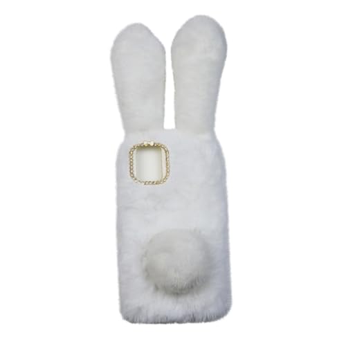 SHINEOFI 1Pc Handyhülle Plüsch Schutz Niedliche Hase Shell Case Handyhülle Cover Weiß von SHINEOFI