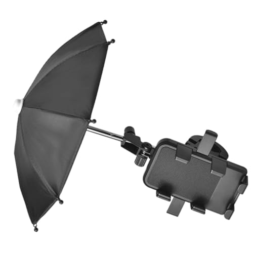 SHINEOFI 1Satz Fahrrad Telefonhalter mit Regenschirm Einstellbare Handyhalterung für Motorräder Fahrräder Universelle Halterung für Verschiedene Smartphone Einfach von SHINEOFI