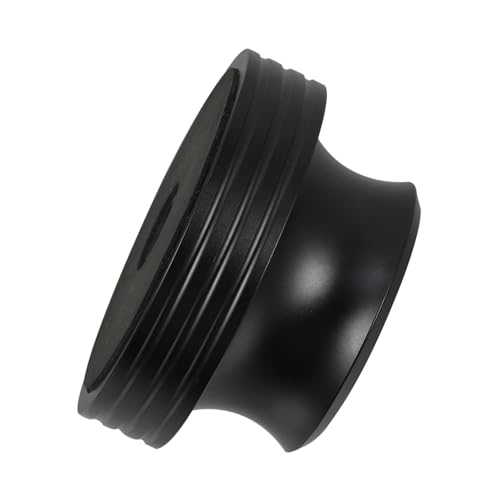 SHINEOFI 1Stück Aluminium Vinyl Gewichtsstabilisator für Schallplatten Auflagegewicht Schwarz Verbessert Klangqualität Stabilität Beim Abspielen von SHINEOFI