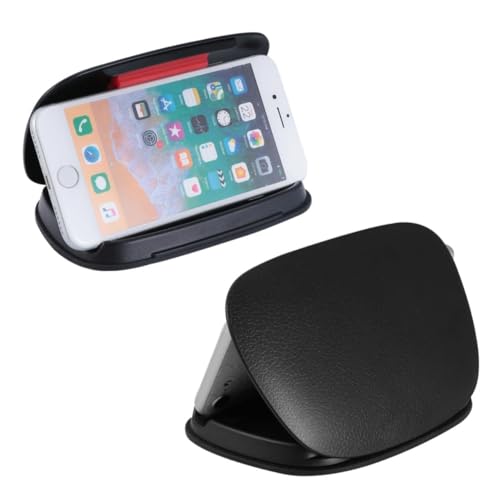 SHINEOFI 1Stück Auto Handyhalterung für Armaturenbrett Universelle Kfz Smartphone Halterung aus Rutschfestem Kompatibel mit Geräten Schwarz von SHINEOFI