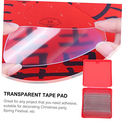 SHINEOFI 2 Sätze Doppelseitiges Klebeband Aufkleber Montageklebeband Klebestreifen Transparentes Klebepad Wandklebeband Haftquadrate Doppelseitig Pvc 120 Stück * 2 von SHINEOFI