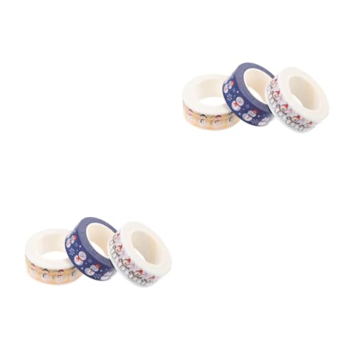 SHINEOFI 2 Sätze Weihnachts Schneemann Aufkleber Dekoration Zum Aufkleben Verpacken Große Klebeband Aufkleber Tags Festliche Weihnachtsaufkleber Cartoon DIY Aufkleber 3 Rollen * 2 SHINEOFI 2 Sätze Weihnachts Schneemann Aufkleber Dekoration Zum Aufkleben Verpacken Große Klebeband Aufkleber Tags Festliche Weihnachtsaufkleber Cartoon DIY Aufkleber 3 Rollen * 2 von SHINEOFI