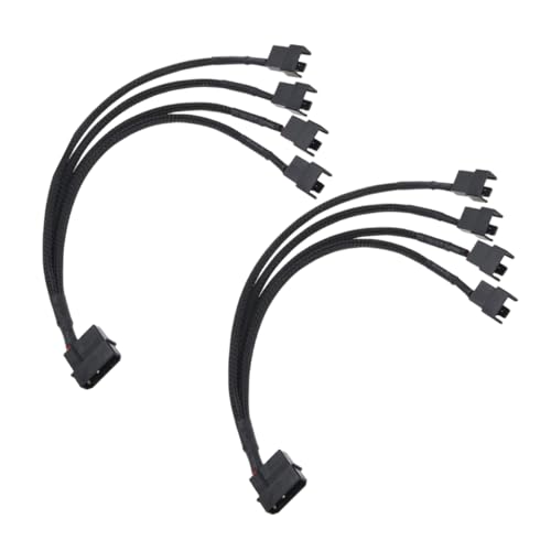 SHINEOFI 2 Stück 4Pin -Lüfter -Expansionskabel Splitterkabel für Lüfter Lüfter-Splitter Verlängerungskabel für Lüfter Adapterkabel für Lüfter PVC-Isolierung Black SHINEOFI 2 Stück 4Pin -Lüfter -Expansionskabel Splitterkabel für Lüfter Lüfter-Splitter Verlängerungskabel für Lüfter Adapterkabel für Lüfter PVC-Isolierung Black von SHINEOFI
