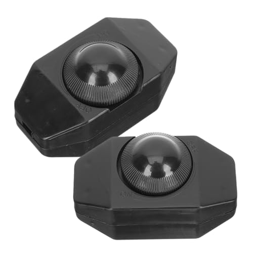 SHINEOFI 2 Stück Dimmschalter Tischlampenteil Tischlichtschalter Tischlampen-dimmerschalter Schreibtischlicht-dimmer Ersatzlampenschalter Schreibtischlampen -dimmerschalter Plastik Black von SHINEOFI