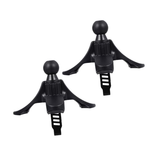 SHINEOFI 2 Stück Halterung Für Autotelefon Handyhalterung Handy-Clip Entlüftungskugelhalterung Autotelefonhalter Auto Kugelkopf Lufteinleitungsclip Autozubehör Black Plastik von SHINEOFI