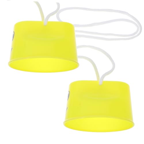 SHINEOFI 2 Stück auf Stelzen Stepperspielzeug für den Kindergarten Stelzen für sensorisches für sensorisches Trainingsgerät Plastik Yellow von SHINEOFI
