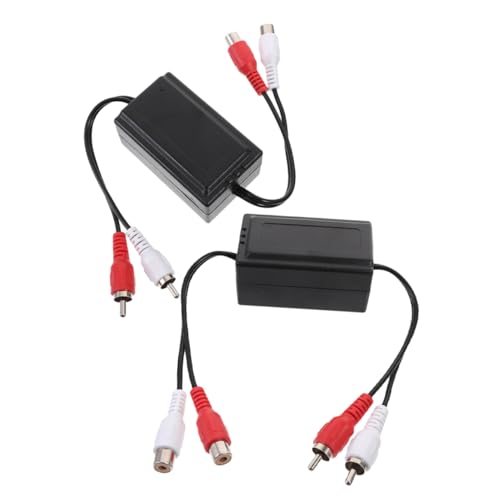 SHINEOFI 2 Stücke Auto Audio Noise Isolator Ground Loop Verstärker Noise Filter Feedback Loop Isolator Minderer Lichtmaschine Für Auto Home Stereo von SHINEOFI