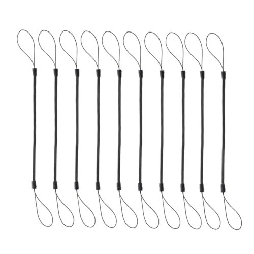 SHINEOFI 20 Stück Federseil Handy Hanging -Gurt Stifthalterriemen Lanyard mit Federspirale Handy-Lanyard Anti-Fall-Seil elastischer Lanyard Stiftleinen-Lanyard Plastik Black SHINEOFI 20 Stück Federseil Handy Hanging -Gurt Stifthalterriemen Lanyard mit Federspirale Handy-Lanyard Anti-Fall-Seil elastischer Lanyard Stiftleinen-Lanyard Plastik Black von SHINEOFI