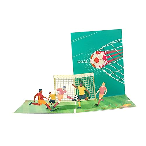 SHINEOFI 2022 Fußball Grußkarte Fußball Geschenkkarte 3D Dankeskarte 3D Geschenkkarten 3D Geburtstagskarten Grußkarten Für Erwachsene 3D Grußkarten Fußballkarten Für Erwachsene von SHINEOFI
