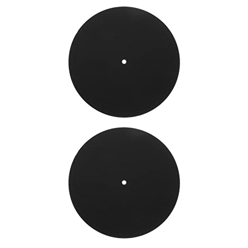 SHINEOFI 2Stücke Vinylschutzmatte für Schallplattenspieler rutschfest Vibrationsdämpfend für Phonographen Heimgebrauch SHINEOFI 2Stücke Vinylschutzmatte für Schallplattenspieler rutschfest Vibrationsdämpfend für Phonographen Heimgebrauch von SHINEOFI