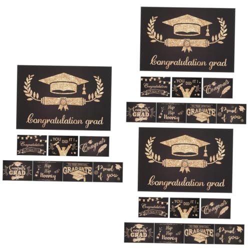 SHINEOFI 3 Sätze Abschluss Ratgeber Karte Abschlussfeier Karten Glückwunsch Karte Abschluss Karte Graduierung Themenkarten Graduierung Dekorationen Tags Bulk Papier 8 Blätter * 3 SHINEOFI 3 Sätze Abschluss Ratgeber Karte Abschlussfeier Karten Glückwunsch Karte Abschluss Karte Graduierung Themenkarten Graduierung Dekorationen Tags Bulk Papier 8 Blätter * 3 von SHINEOFI