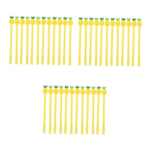 SHINEOFI 3 Sätze Schulbedarf Ananas Farbiger Gelstift Neuartige Gelstifte Schulsachen Gel Pen Gel Stift Platube Stift Tagging Stift Marking Pen Büro Stift Schreibstift 12 Stücke * 3 von SHINEOFI