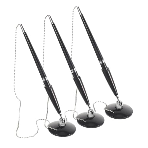 SHINEOFI 3 Stück Stift Mit Fester Basis Multi Unterschrift Schreiben Kugelschreiber Schreibstift Mit Ständer Bürozeichenstift Desktop-zeichenstift Büro Business Stift Black Plastik SHINEOFI 3 Stück Stift Mit Fester Basis Multi Unterschrift Schreiben Kugelschreiber Schreibstift Mit Ständer Bürozeichenstift Desktop-zeichenstift Büro Business Stift Black Plastik von SHINEOFI