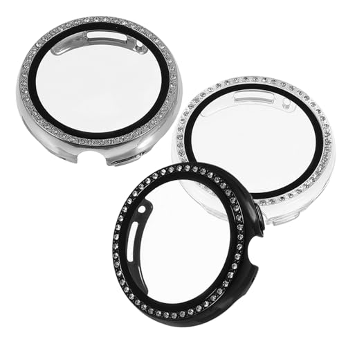 SHINEOFI 3 Teiliger Uhrengehäuseschutz Uhrenabdeckungen Pixel Uhr Smartwatch Abdeckung Uhrengehäuse Uhrenzubehör Uhrenbildschirmgehäuse Kratzfeste Uhrenabdeckung von SHINEOFI