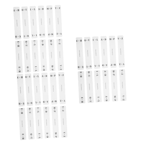 SHINEOFI 36 Stk Albumklassifizierungs-tags Etiketten Cd-klassifizierungskarte Plattenorganisator Horizontales Etikett Karteikarte Für Die Regalaufbewahrung Buchstabe Acryl SHINEOFI 36 Stk Albumklassifizierungs-tags Etiketten Cd-klassifizierungskarte Plattenorganisator Horizontales Etikett Karteikarte Für Die Regalaufbewahrung Buchstabe Acryl von SHINEOFI