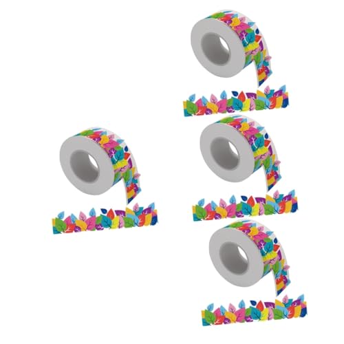 SHINEOFI 4 Rollen Bausätze Glitzer-pinnwand-rand Schwarze Pinnwand Perlen-kit Brettwandschutz Etikett Selbstklebende Tapete Anzeige Bulletin -brettverkleidung Draht Kunst Pvc Selbstklebend von SHINEOFI