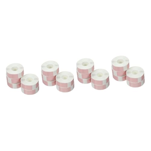 SHINEOFI 4 Sätze Etikettenaufkleber Thermische Aufkleber -versandetiketten Preisschild Adressetiketten Rechtecke Beschriften Thermoetikett Thermosynthetisches Papier Rosa 5 Rollen * 4 von SHINEOFI