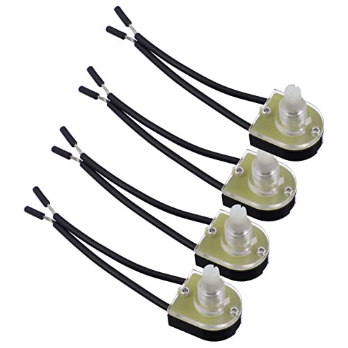 SHINEOFI 4 Stück Drehschalter Schalten Drehdimmer Ersatz Wandlampe Rotation Wandleuchte Leichter Dimmerschalter Für Lampe Austausch Der Lampenknöpfe Lampe Drehbar Plastik von SHINEOFI