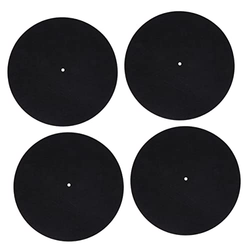 SHINEOFI 4Stücke Antistatische Filzmatte Für Dicke Vinyl Schallplatten Schutzmatte Vibrationen Geräusche Langlebig Einfach SHINEOFI 4Stücke Antistatische Filzmatte Für Dicke Vinyl Schallplatten Schutzmatte Vibrationen Geräusche Langlebig Einfach von SHINEOFI