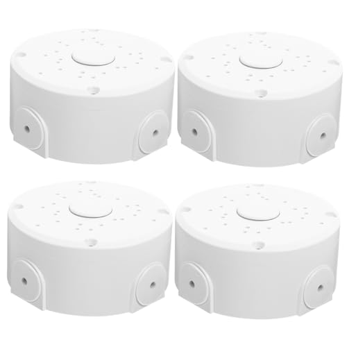 SHINEOFI 4Stücke Außen Anschlussdose für wasserdichte Kabelaufbewahrungsbox Robuste Montagebox für CCTV Ip Kameras für Wetterbedingungen von SHINEOFI