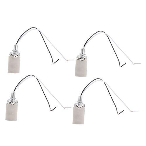 SHINEOFI 4Stücke Lampenfassung Hochtemperaturbeständiger Keramiksockel für Glühlampen Einfache Installation für Decken und Wandlampen SHINEOFI 4Stücke Lampenfassung Hochtemperaturbeständiger Keramiksockel für Glühlampen Einfache Installation für Decken und Wandlampen von SHINEOFI