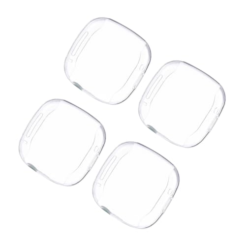 SHINEOFI 4Stücke Smartwatch Schutzhüllen aus TPU Kratzfest Kompatibel mit Transparente Uhrenschalen für Optimalen Schutz Einfache Installation Leicht Bequem von SHINEOFI