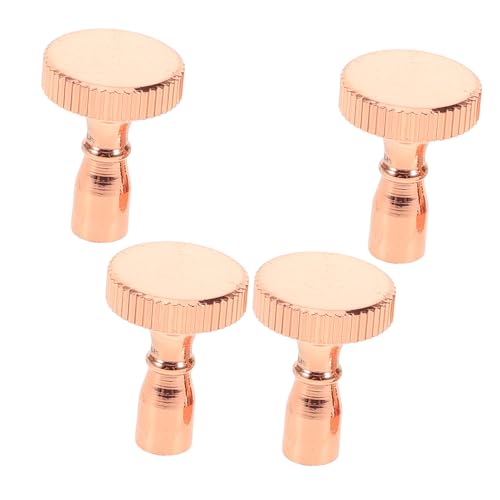 SHINEOFI 4Stücke Teiliges Lampenschalter Knopfset Kupfer Für Stehlampen Austauschbare Drehschalterknöpfe Für Präzise Lichtsteuerung Roségold SHINEOFI 4Stücke Teiliges Lampenschalter Knopfset Kupfer Für Stehlampen Austauschbare Drehschalterknöpfe Für Präzise Lichtsteuerung Roségold von SHINEOFI