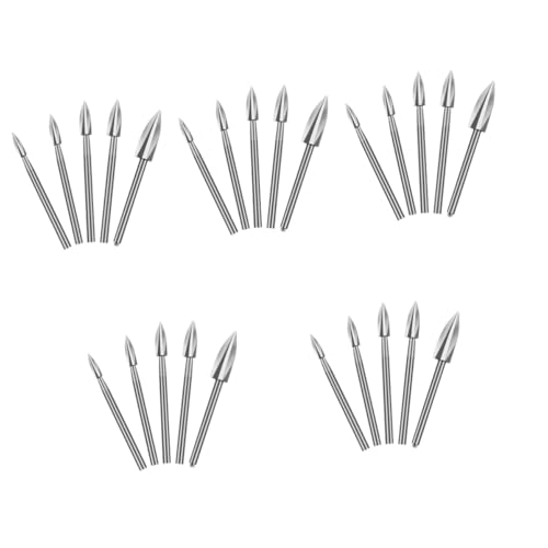 SHINEOFI 5 Sätze Steinbohrer Drill -kit Schnitzwerkzeuge Bausatz Zubehör Für Die Holzbearbeitung Selber Machen Gravierbohrer Elektrisches Drehwerkzeug Weißer Stahl Silber 5 Stück * 5 SHINEOFI 5 Sätze Steinbohrer Drill -kit Schnitzwerkzeuge Bausatz Zubehör Für Die Holzbearbeitung Selber Machen Gravierbohrer Elektrisches Drehwerkzeug Weißer Stahl Silber 5 Stück * 5 von SHINEOFI