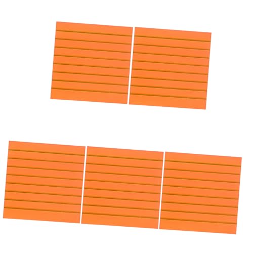 SHINEOFI 5 Stück Kompakte Memo-sticker Farbig Notizpolster Selbstklebend Notizblock Zu Machen Schreiben Täglich Bunt Party Notizbilder Unterlage Multi Klebrig Aufkleber Das Haustier Orange von SHINEOFI