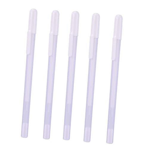 SHINEOFI 5 Stück Neutrale Stift Hervorheben Textmarker Farbige Gelstifte Kunst Gelschreiber Zum Schreiben Markieren Gel-tintenstift Gelstift Mit Feiner Spitze Plastik Weiß von SHINEOFI
