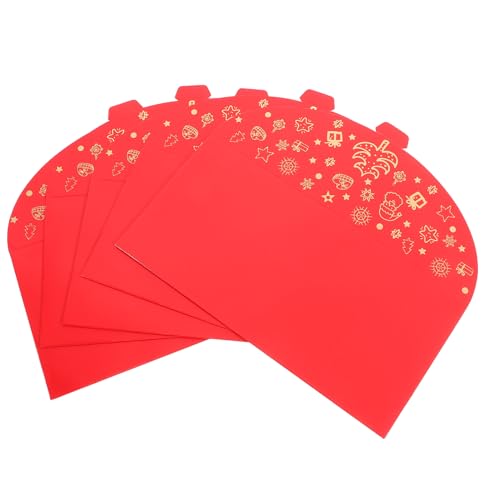 SHINEOFI 5 Stück Roter Umschlag Mit Goldfolie Rotes Paket Weihnachten Dekorativ Urlaubsumschläge Geldumschläge Dekorationen Weihnachts-glücksgeld-umschläge SHINEOFI 5 Stück Roter Umschlag Mit Goldfolie Rotes Paket Weihnachten Dekorativ Urlaubsumschläge Geldumschläge Dekorationen Weihnachts-glücksgeld-umschläge von SHINEOFI