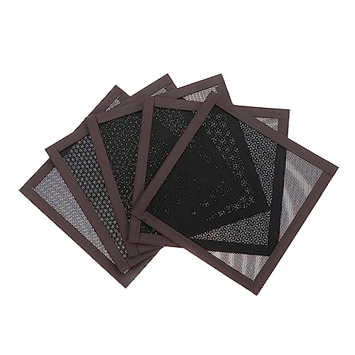 SHINEOFI 5 Stück Staubnetz Etiketten wiederverwendbar kreisförmig industriell Computer-Fan Fan-Computer-Mesh Lüfter PVC Black SHINEOFI 5 Stück Staubnetz Etiketten wiederverwendbar kreisförmig industriell Computer-Fan Fan-Computer-Mesh Lüfter PVC Black von SHINEOFI