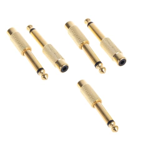 SHINEOFI 5Stücke Audioadapter Mono zu Stereo Adapter Vergoldet für Professionelle Audioanwendungen Minimiert Signalverlust Korrosionsbeständig für Heimkino SHINEOFI 5Stücke Audioadapter Mono zu Stereo Adapter Vergoldet für Professionelle Audioanwendungen Minimiert Signalverlust Korrosionsbeständig für Heimkino von SHINEOFI