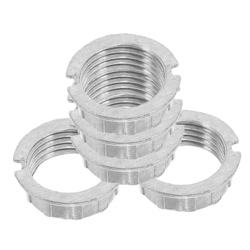 SHINEOFI 6 Stück Beleuchtungskörper Stehlampen Teile Abdeckung Der Leuchte Lampendrahthalter Lampenschirm-adapterring Adapter Für Glühbirnenstecker Zinklegierung Silver von SHINEOFI