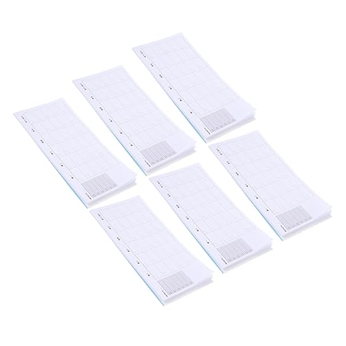 SHINEOFI 6 Stück Notizblock zu machen büromaterial office supplies notizgitter notizzettel Tagesplaner notizhalter selbstklebender Hinweisaufkleber zerreißbare Notizblöcke aus Papier Blue von SHINEOFI