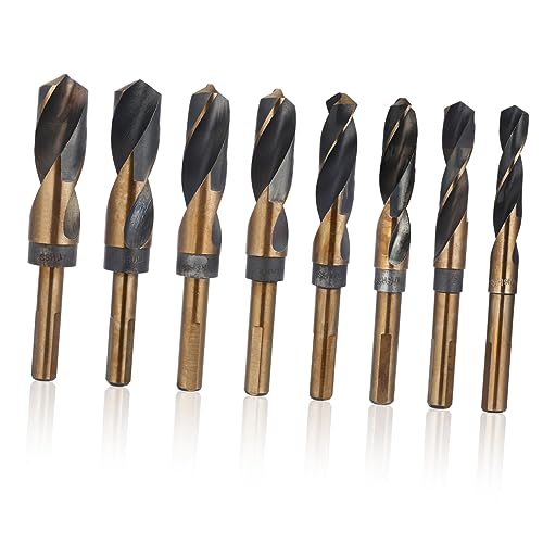 SHINEOFI 8 Stück Bohrer Zum Bohren Von Metall Großer Bohrer Präzisionsbohrer Bohrmaschine Bohrer Für Kupfer Bohrer Mit Geradem Griff Metallbohrer Für Stahl Black von SHINEOFI