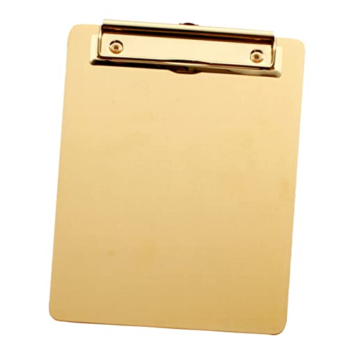 SHINEOFI Datei Zwischenablage write board büroklammern Dokumentenhalter papierklammer memo clip halter Post elektronisch kleine Tafel Schreibtisch a5 Zwischenablage Schreibtafel Golden SHINEOFI Datei Zwischenablage write board büroklammern Dokumentenhalter papierklammer memo clip halter Post elektronisch kleine Tafel Schreibtisch a5 Zwischenablage Schreibtafel Golden von SHINEOFI