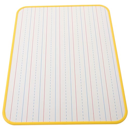 SHINEOFI Doppelseitiges Whiteboard löschbar Klassenzimmer trocken abwischbare Tafeln Whiteboards LED Büro-Maltafel Weiße, trocken abwischbare Tafel kleine Tafel PVC Yellow von SHINEOFI