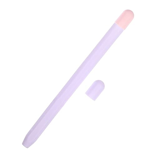 SHINEOFI Etui Finger Stift für Schutzhülle für Stift Bleistifthülle Gold stifteschale stifttaschenlampe stifte Halterung Pen Holder stylofon Stylus-Stifthülle Stiftschutz Kieselgel Violett von SHINEOFI