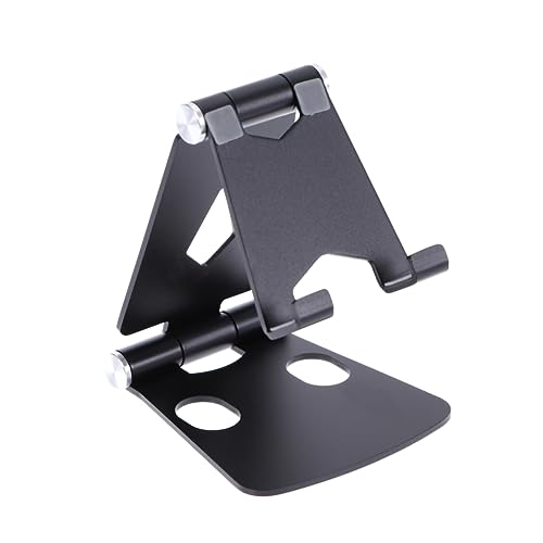 SHINEOFI Faltbare Handyhalterung Aus Aluminiumlegierung Tragbarer Desktop Für Smartphone Tablet Schwarz Für Vertikale Horizontale Nutzung Leicht Stabil SHINEOFI Faltbare Handyhalterung Aus Aluminiumlegierung Tragbarer Desktop Für Smartphone Tablet Schwarz Für Vertikale Horizontale Nutzung Leicht Stabil von SHINEOFI