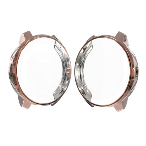 SHINEOFI Flexible TPU Smartwatch Schutzhülle für Kratzfester Schutzrahmen Roségold Leicht zu Installieren Look von SHINEOFI