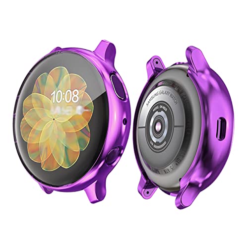 SHINEOFI Galvanische Schutzhülle Uhr Schutzhülle Schutzrahmen Abdeckung Active Protector Case Sense Anti Scratch Cover Framed Purple von SHINEOFI