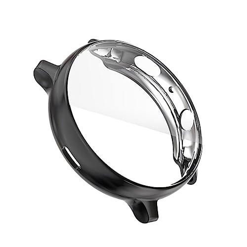 SHINEOFI Galvanische Schutzrahmenabdeckung für Watch Active Schwarz Kratzfestes Gehäuse Flexibles TPU Material Elegantes Design für Optimalen Schutz Komfort von SHINEOFI